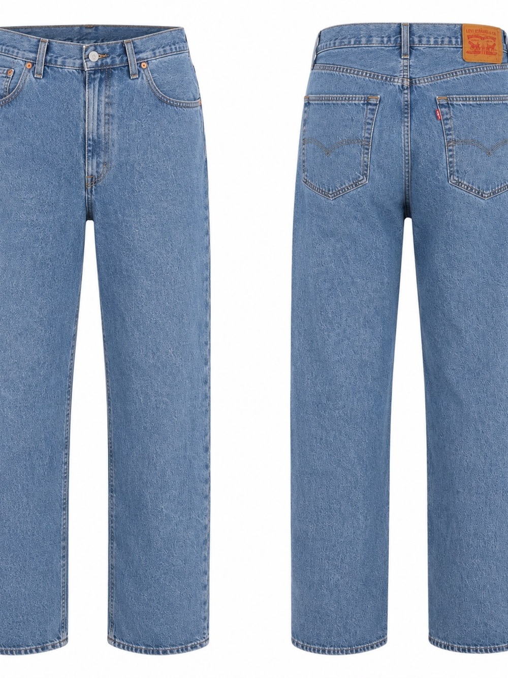 NWT Levi’s 501 Original Stretch Jeans Men’s 54x32 Light Wash Denim